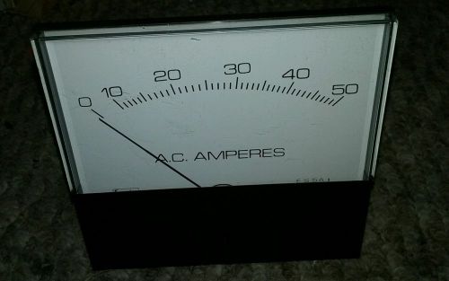 Crompton Instruments Anaolg  Panel Meter 0-50  A.C AMPERS  NEW WITHOUT BOX