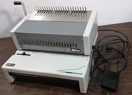 Ibico epk-21 epk21 gbc c800 pro binder punch bind comb binding machine – tested! for sale