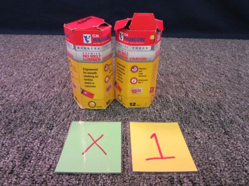 24 ch hanson no melt lumber crayon yellow metal concrete weather resistant new for sale