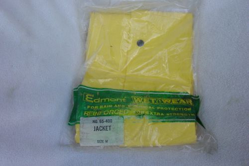New, Edmont Wet Wear Jacket,MEDIUM, Chemical &amp; Rain Protection, 65-400