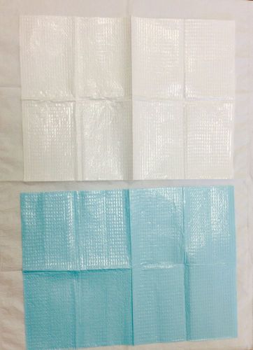 Medical Bibs, 3 Ply Tissue With a Poly Back (WHITE) 500/ per case