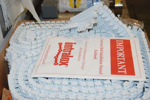 Intralox 2400 series, 6&#034; x 28&#039; long, plastic chain, with hold downs new in box for sale