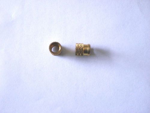 Set of 25 ultrasonic threaded ( 1/4-20 ) brass inserts. new without box. for sale