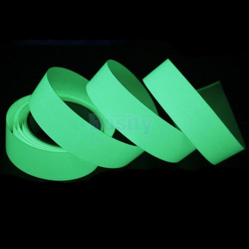 Self adhesive luminous glow in the dark sticker tape safety maker 3m x 5cm for sale