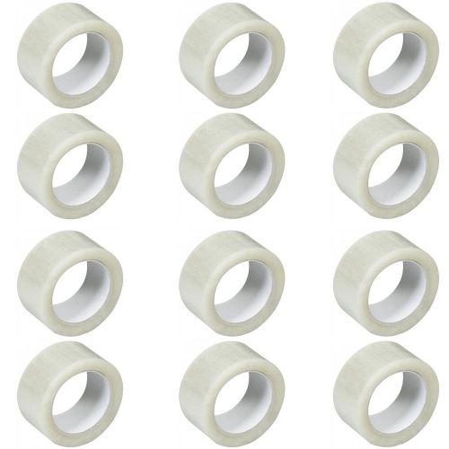 12 Rolls of Packing Tape for Boxes Value Bundle