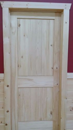 Knotty Pine 2-Panel Square Top Pre-Hung Interior Door - 36&#034; x 80&#034; $195.00