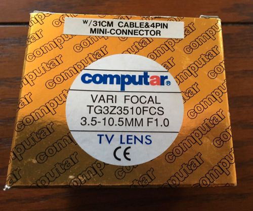 Computar Vari Focal 3.5-10.5mm F1.0 TG3Z3510FCS CCTV Lens