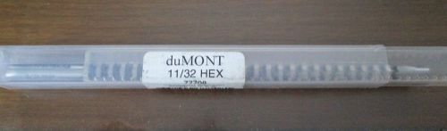 11/32 HS HEX BROACH precision machinist tool cutter DUMONT USA