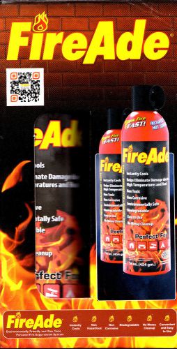 Fire Extinguisher 16 oz Qty 2 Fire Ade Stops Fires Fast! Class A &amp; B Fires NEW