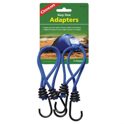 Coghlans 705 bungee cord/stretch strap/tie down guy line adapters camping tents for sale