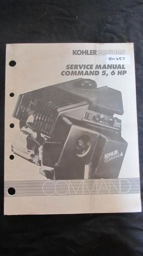 Kohler command 5 6 hp engine service manual book catalog for sale