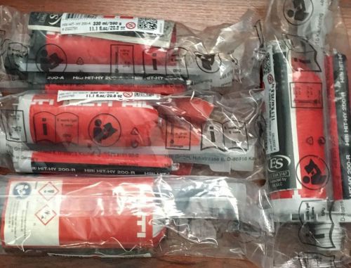 4 Pack of Hilti HIT-HY 200-A &amp; R #2022792 330ml Injectable Mortar (2 of each)
