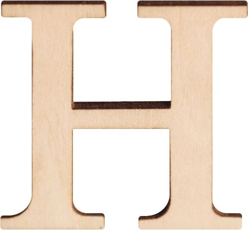 &#034;Wood Letters &amp; Numbers 1.5&#034;&#034; 2/Pkg-H, Set Of 6&#034;