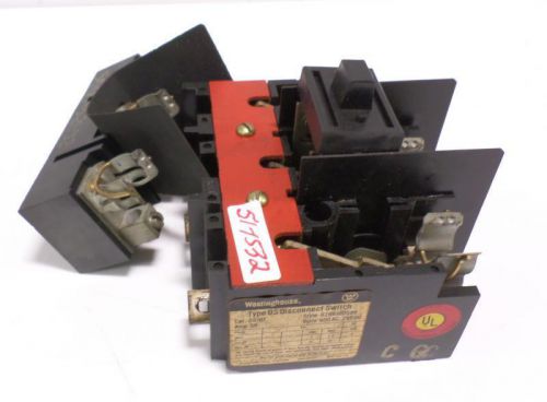 WESTINGHOUSE TYPE DS DISCONNECT SWITCH 30A 600V DS161