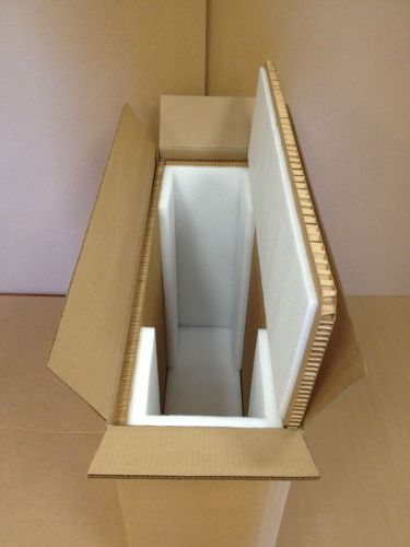 Tv box for 46&#034; flat screen- with hexacomb &amp; foam liner for sale