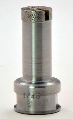19mm (3/4&#034;) OD x 1.5&#034; Diamond Core Drill Sintered 5/8-11&#034; Female UKAM Stone