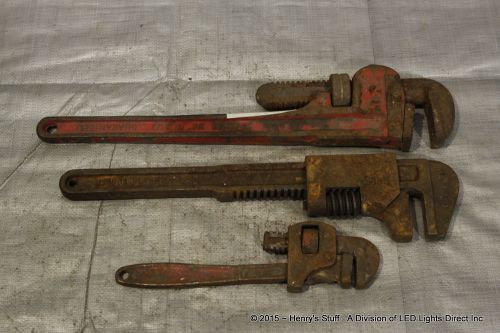 Pipe Wrench Set - 3 Units - 18&#034;  15&#034; 10&#034; - SKU2361