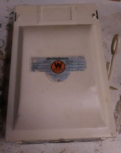 Vintage Westinghouse 60A Amp Safety Switch, Style K60229A, Type WK 54