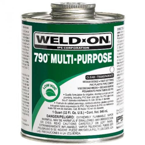 Weld-On Cement Multi-Purpose Clear 1/4 Pint Ips Corporation 10260 076335080192