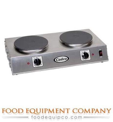 Cadco CDR-2C Hot Plate Countertop Electric Double Cast Iron