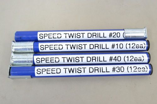 Lot of 41 PTD High Speed Twist Drills
