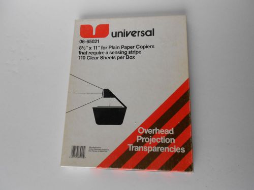 Universal 06-65021 Transparency Film 8.5 x 11&#034; for Plain Paper Copier 38-sheets