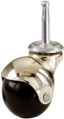 Shepherd hardware 9354 2-inch hooded ball stem caster bright brass 2-pack for sale