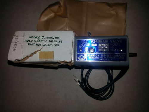 Johnson Controls 02-376-300 02376300 Solenoid Air Valve V24-2