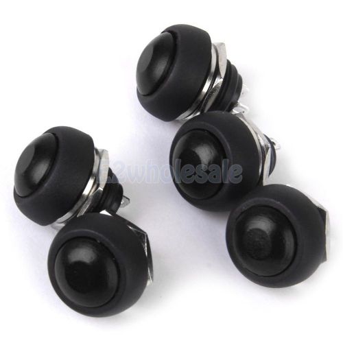 5x momentary push button horn switch for doorbell/boat/car waterproof black for sale