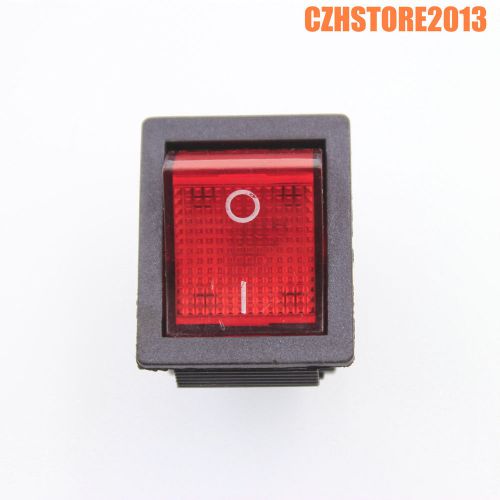 10pcs DIY Audio Guitar AMP KCD4 Style ON/OFF Red Light AC Power Rocker Switch