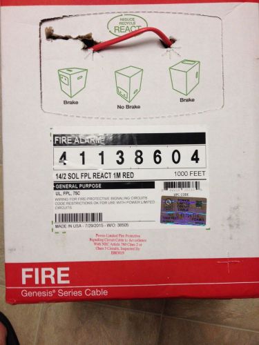 14/2 fire alarm wire  1000 ft. for sale