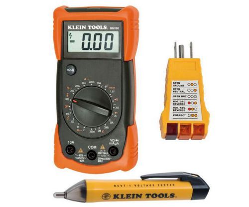 Klein Tools-Digital Multi Meter Multimeter Ohm Volt Amp Tester Tool Set