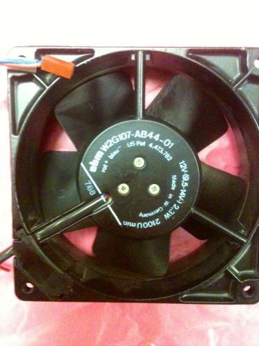 EBM  W2G107-AB44-01 Cooling Fan 12V ..  2.3W Square 4 11/16