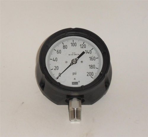 Wika 2xx.34 200psi 4 1/2&#034; solid front process gauge nos for sale