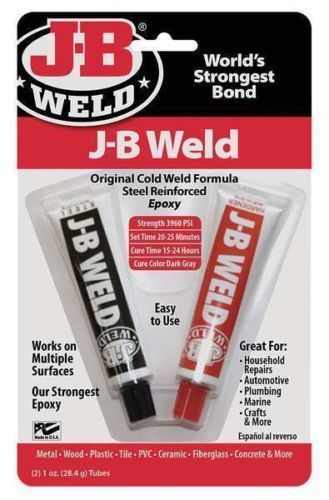 J-B WELD 8265-S Epoxy Adhesive, Cold Weld, 2 oz, Tube