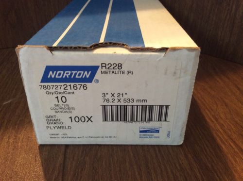 NORTON Sanding Belts 100X Grit