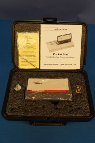 Mahr federal pocket surf 3/surface finish/roughness/tester/profilometer warranty for sale