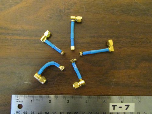Set of 5 SMA Male to MMCX Male Coax Pigtails Adaptors
