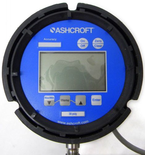 Ashcroft 2274 digital pressure gauge 4 1/2 &#034; 0-30 psi 452274sd02l30 a0enu1 for sale