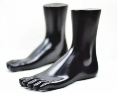 1pc New Unisex Feet Mannequin Plastic Stand Socks Torso Dummy Right Foot  BLACK