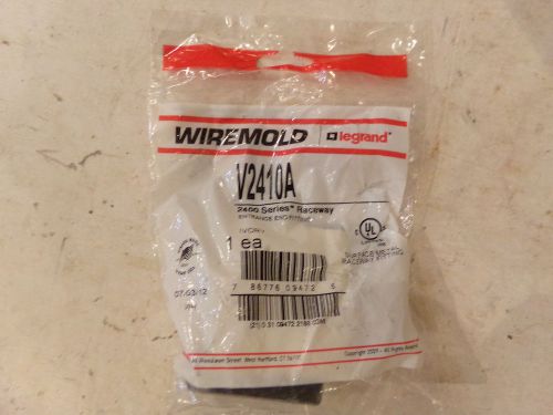 (LOT OF 8) WIREMOLD WIRE MOLD V2410A ENTRANCE END FITTING IVORY- NEW