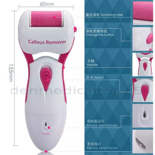 Electric foot dead/dry skin remover grinding cuticle calluses remover red for sale
