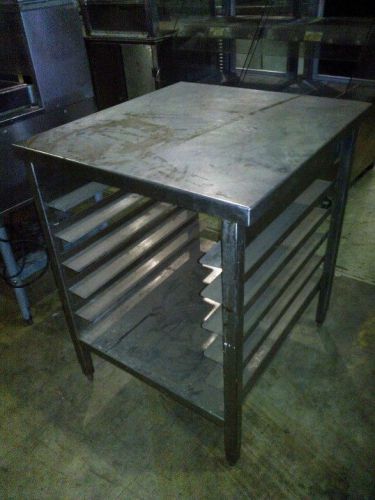 Used Stainless Steel Prep Table