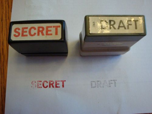 Stamps (iNKed pADs) &#034;SECRET&#034; and &#034;DRAFT&#034; auto inking