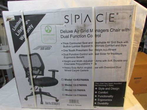 Office star 13-37n9wa chair, deluxe, fabric/metal new in box for sale