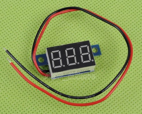 1pcs Red LED Panel Meter Mini Lithium Battery Digital Voltmeter DC 3.3V - 30V
