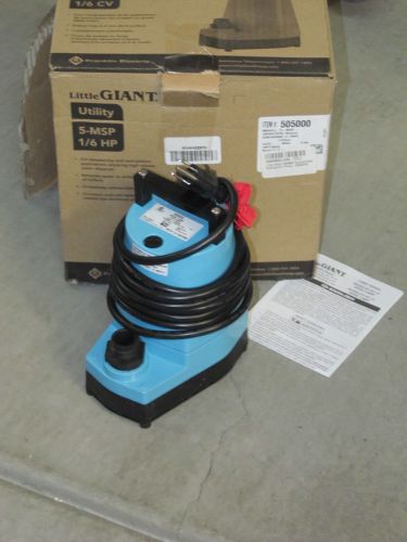 NEW Little Giant 505000 5-MSP Submersible Utility Pump