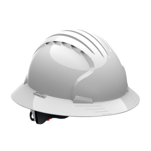 Evolution Deluxe 6161 280-EV6161-10 Full Brim Hard Hat with HDPE Shell 6-Poin...