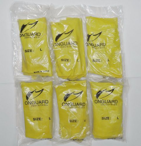 Onguard Industries Boot/Shoe Cover L Large Hazmat  Lot of 6 NWT
