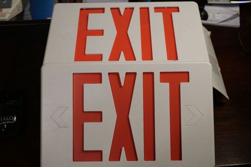 Progress Lighting LED Exit Sign RED Letters PE001-30 WITH EXTRA FRONT PLATE